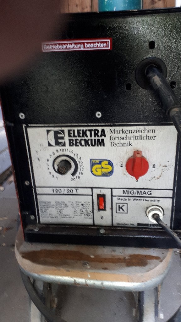 Elektra Beckum MIG/MAG lasapparaat 120/20 T, Ophalen, Gebruikt, Minder dan 150 ampère, Co2