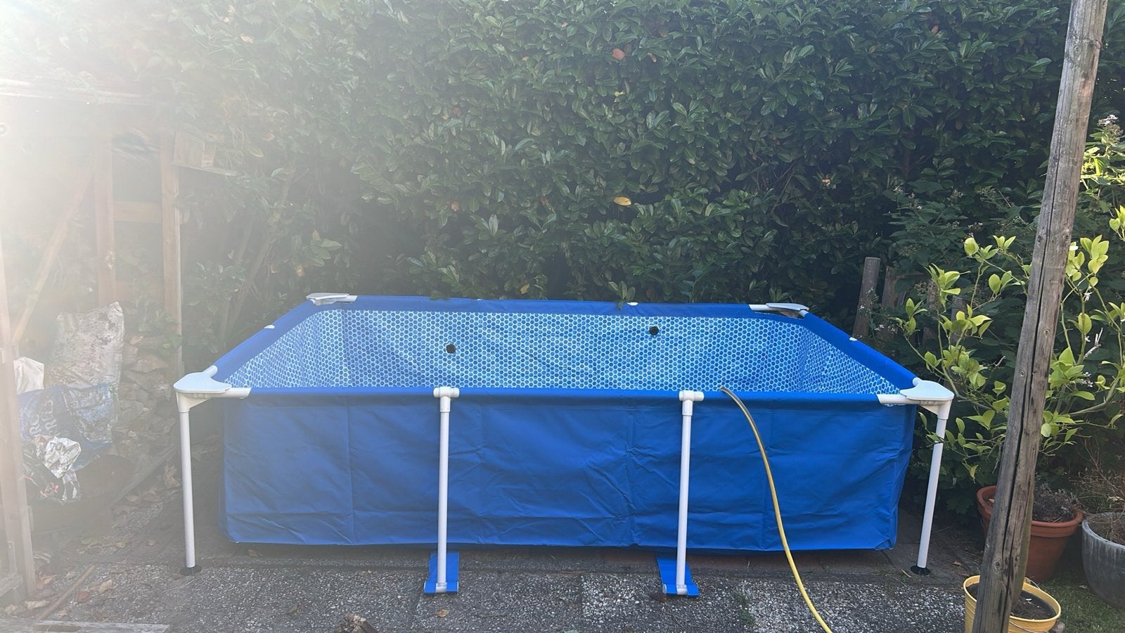 Rechthoekig opzetzwembad - zgan, Tuin en Terras, Gebruikt, 200 tot 300 cm, 80 tot 120 cm, Ophalen of Verzenden