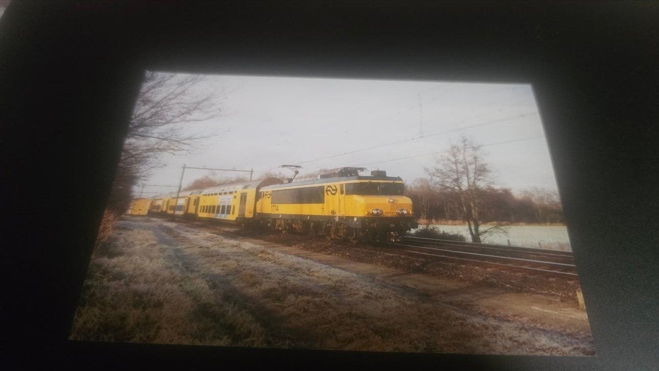 NS Dubbeldekker Trein Foto - Alsthom 700-serie, Ophalen of Verzenden, Trein