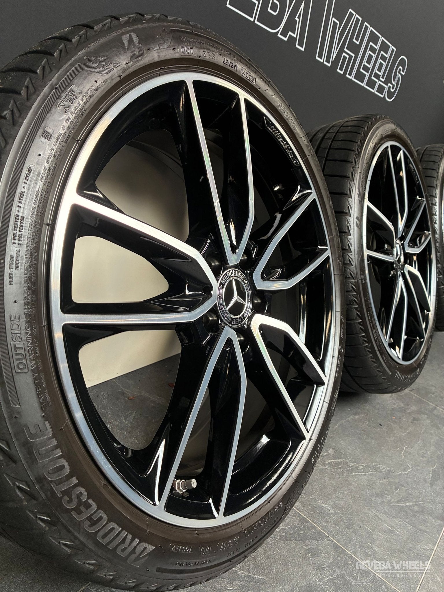19” originele Mercedes A W177 AMG velgen + banden 5x112 A177, 19 inch, Gebruikt, -, -