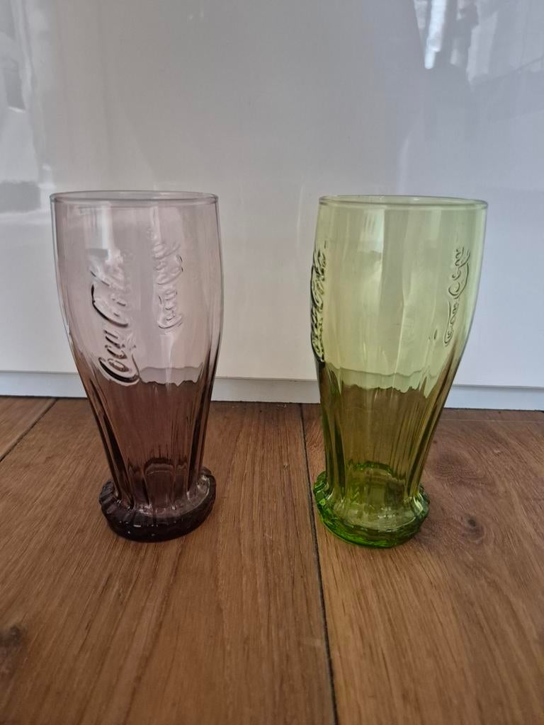 Coca Cola glazen 2 stuks, Verzamelen, Ophalen of Verzenden