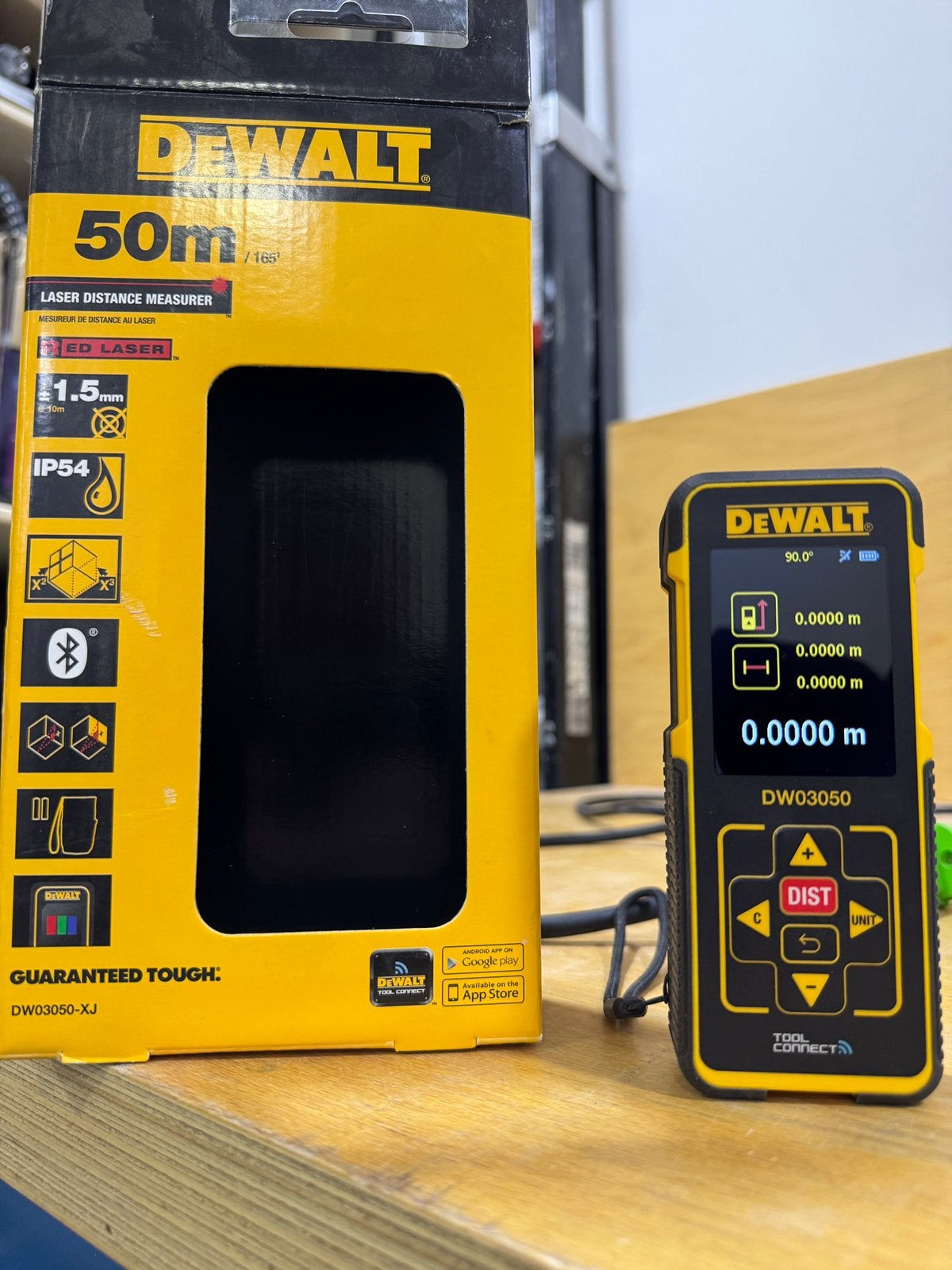 Dewalt afstandlaser 50 meter dw03050-xj, Ophalen, Zo goed als nieuw