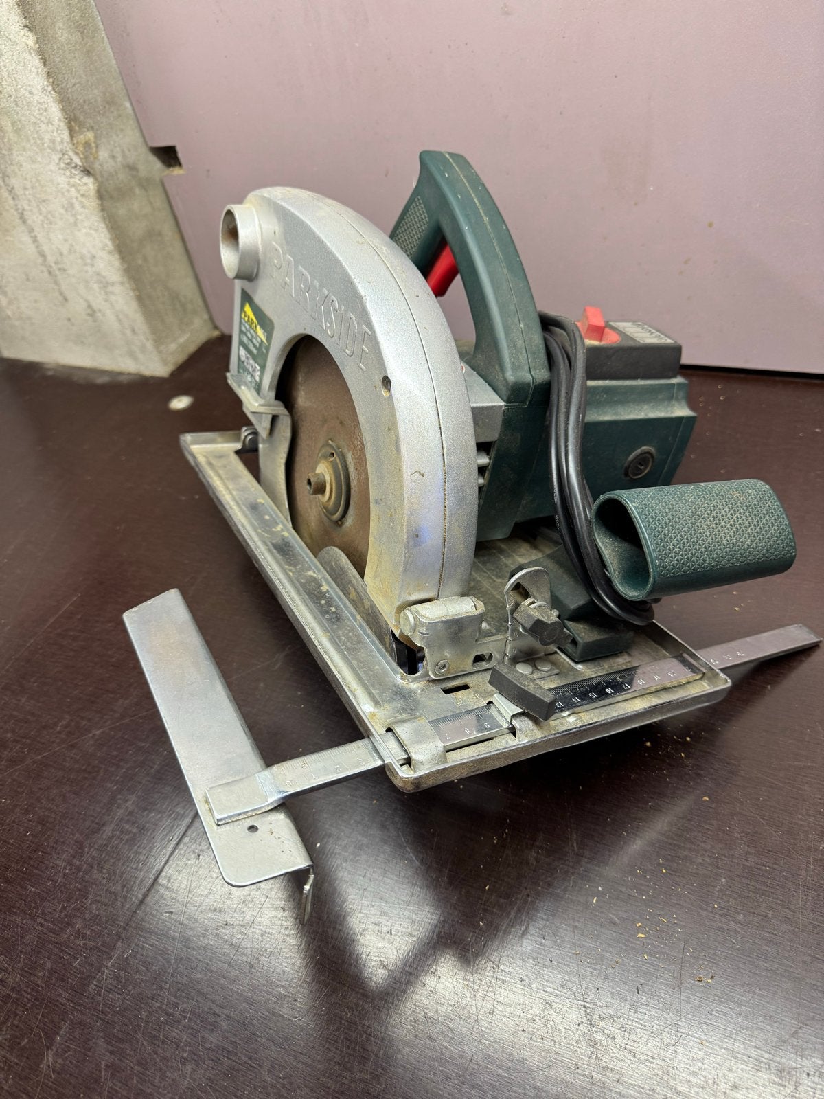 Parkside Cirkelzaag PHKS 1400 B1, 1400W, Ophalen, Gebruikt, Cirkelzaag, 70 mm of meer