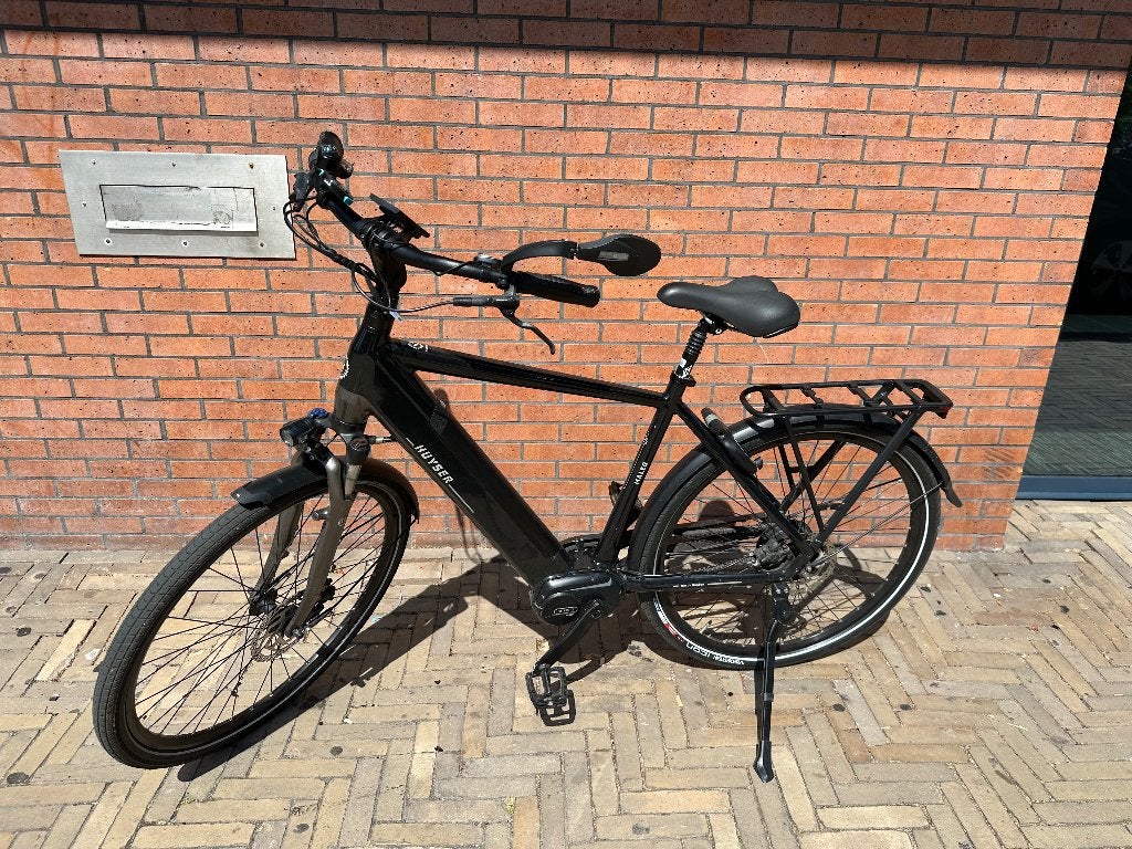 Elektrische heren fiets Huyser Maleo, Fietsen en Brommers, Gebruikt, Versnellingen, Schijfrem, 53 tot 57 cm