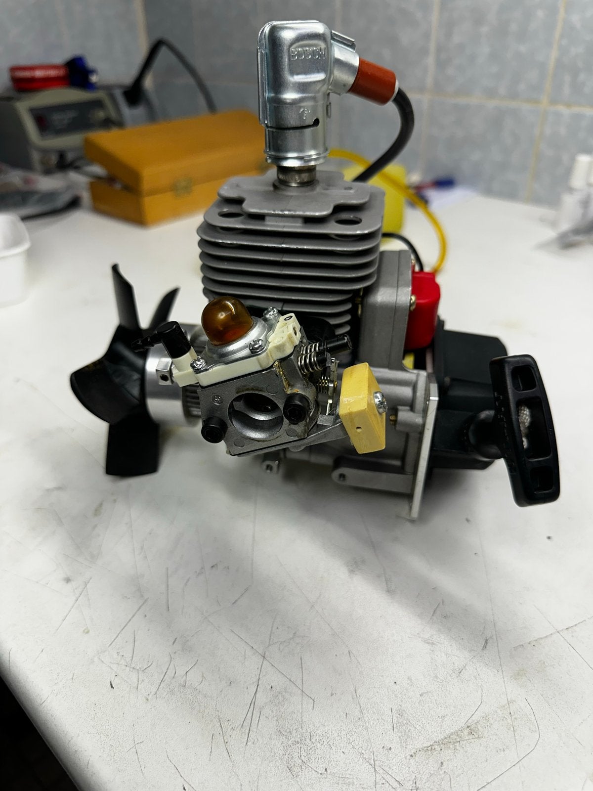 Zenoah G260PUH RC Motor met Uitlaat en Tank, Hobby en Vrije tijd, Modelbouw | Radiografisch | Helikopters en Quadcopters, Ophalen of Verzenden