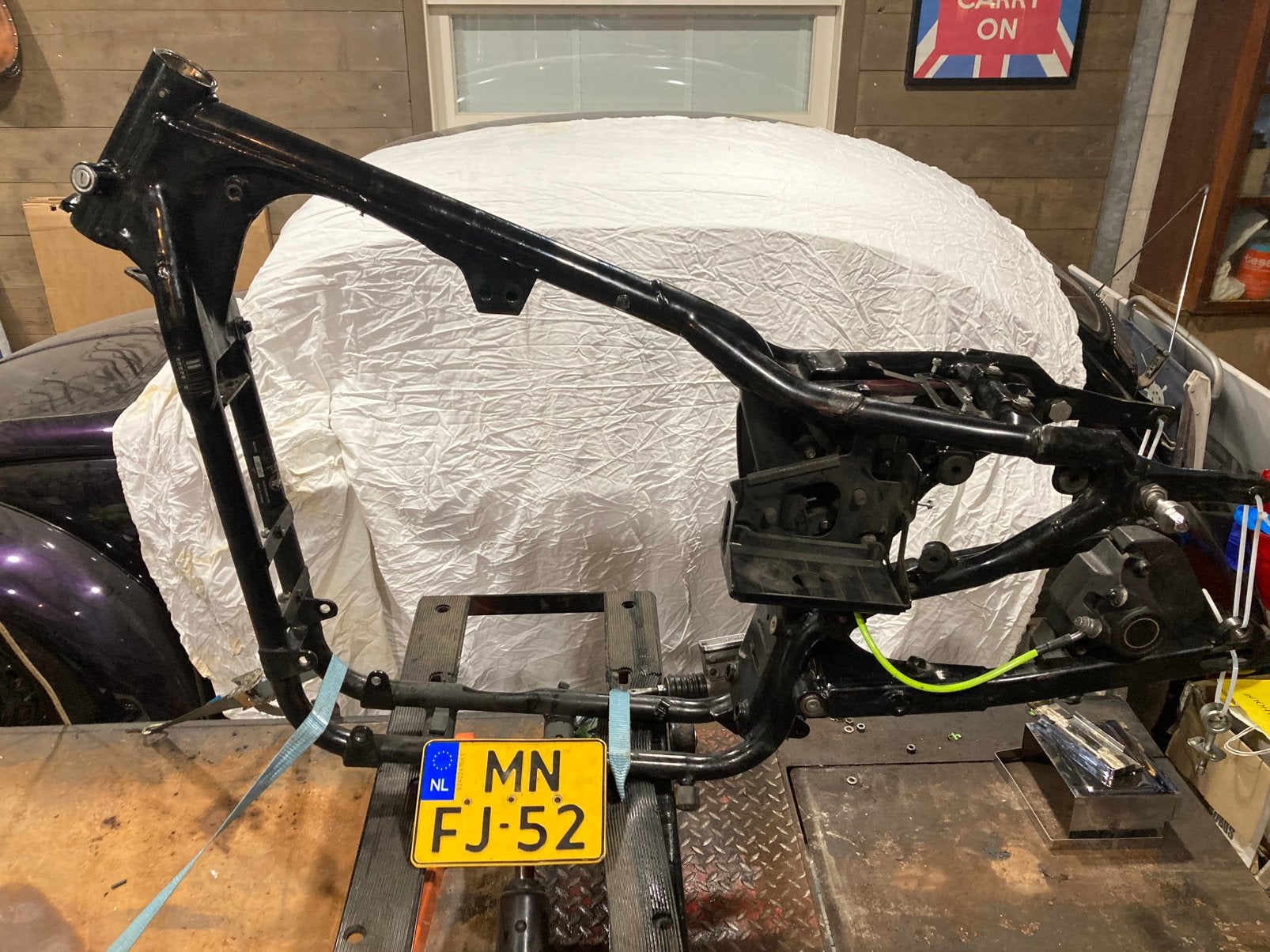 Harley Davidson XL/2 -  frame - kenteken - 1200cc, Motoren, Onderdelen | Harley-Davidson, Gebruikt, Ophalen