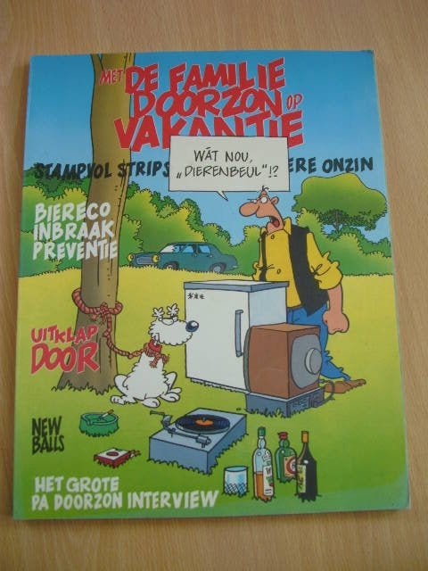 De familie Doorzon op vakantie, met oa Casper en Hobbes, Eén stripboek, Ophalen of Verzenden, Zo goed als nieuw