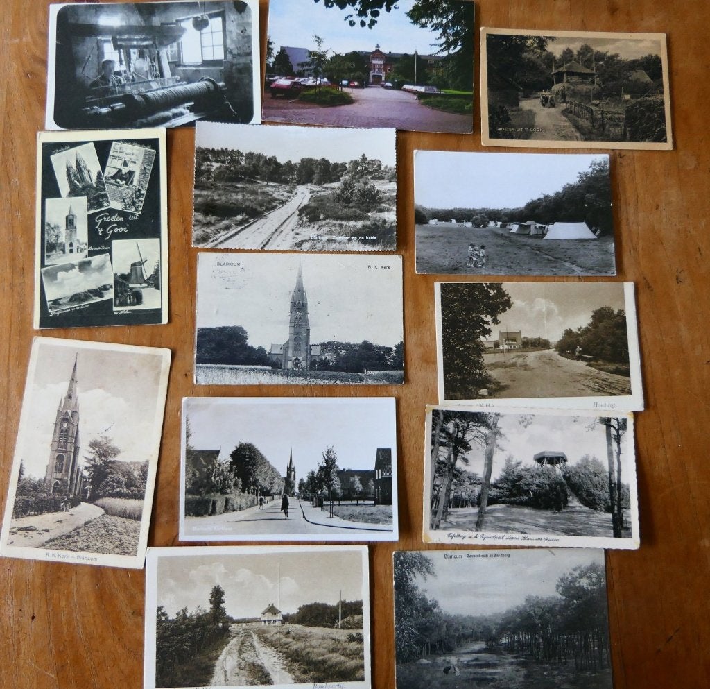 oude ansichten blaricum laren, Ophalen of Verzenden, 1920 tot 1940, Gelopen, Noord-Holland