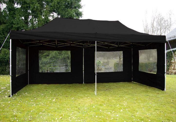Professionele Waterdichte Pop-Up-Tent Vouwtent 3x6m Zwart, Opvouwbaar, Partytent, Nieuw, Ophalen of Verzenden