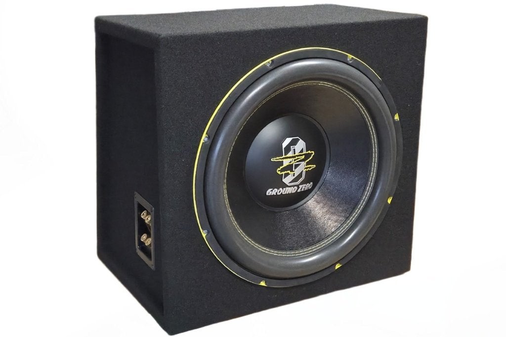 1800W Ground Zero GZRW 15XSPL Subwoofer + Kist (1500W-RMS), ., Nieuw, Ophalen of Verzenden, .