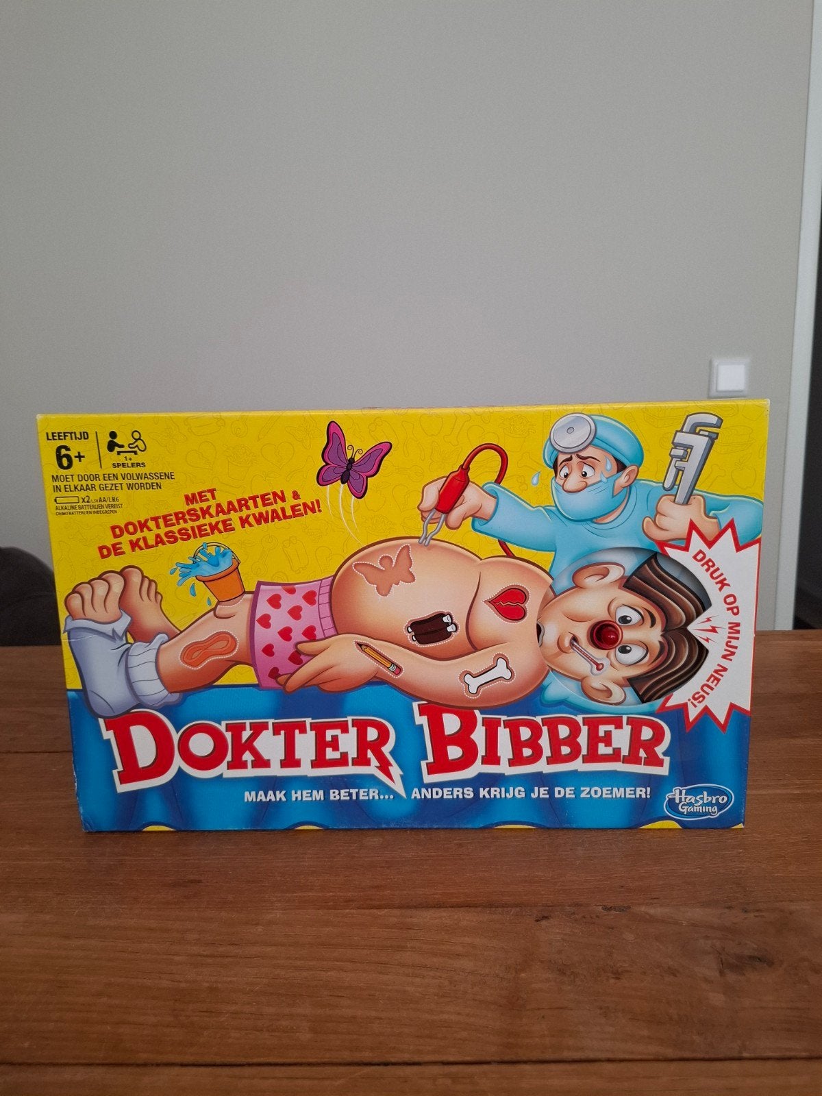 Dokter Bibber spel - Klassiek gezelschapsspel, Een of twee spelers, Ophalen of Verzenden, Zo goed als nieuw, Hasbro Gaming