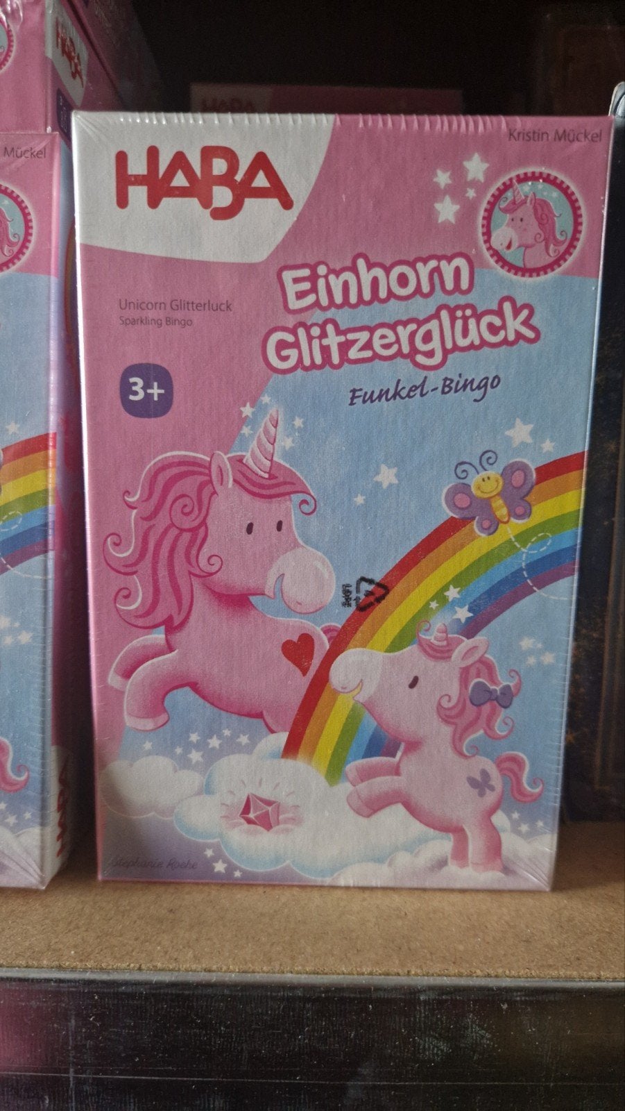 HABA Eenhoorn Glitzerglück Funkel-Bingo - Nieuw, HABA, HABA Sales GmbH & Co. KG, Nieuw, Ophalen of Verzenden
