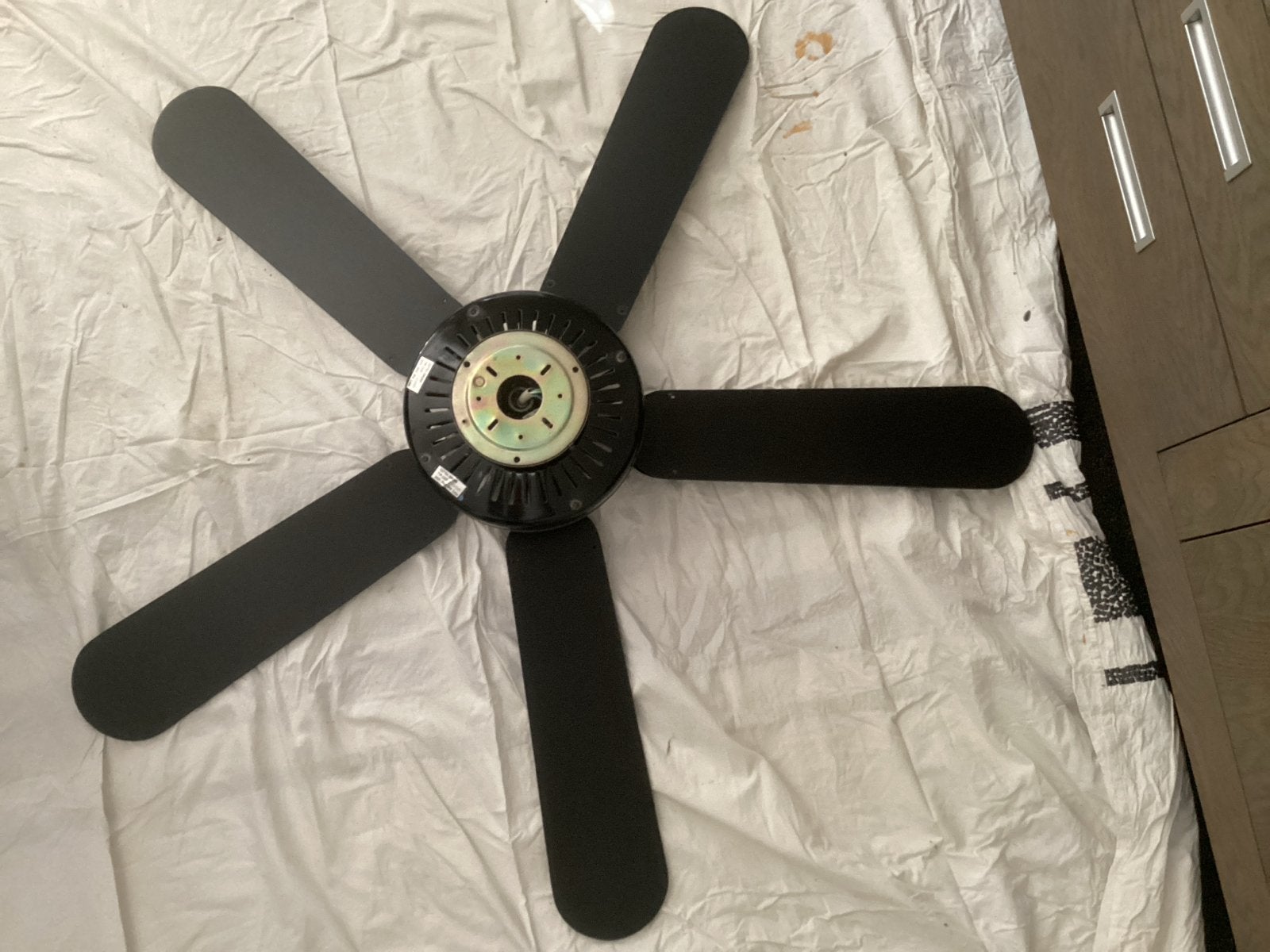 Cottax Sweden Plafondventilator Zwart - Type C528, Witgoed en Apparatuur, Ventilatoren, Gebruikt, Plafondventilator, Ophalen of Verzenden