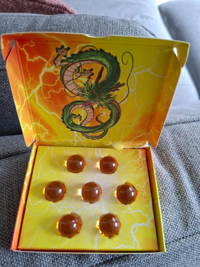 Dragon Ball Z Quick Verzamelset - 7 Glazen Knikkers, Ophalen of Verzenden, Zo goed als nieuw