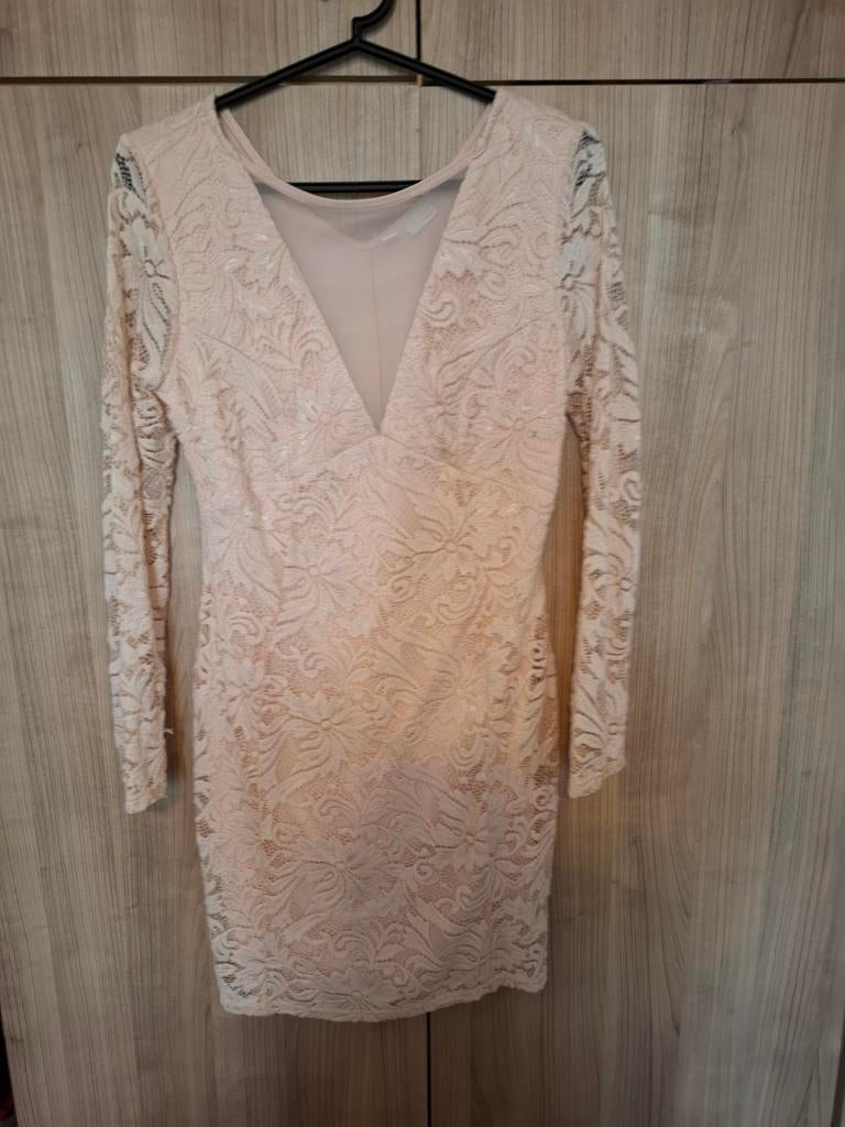 Zalmroze kanten jurk - Bodyflirt Boutique, Ophalen of Verzenden, Zo goed als nieuw, Bodyflirt Boutique, Roze