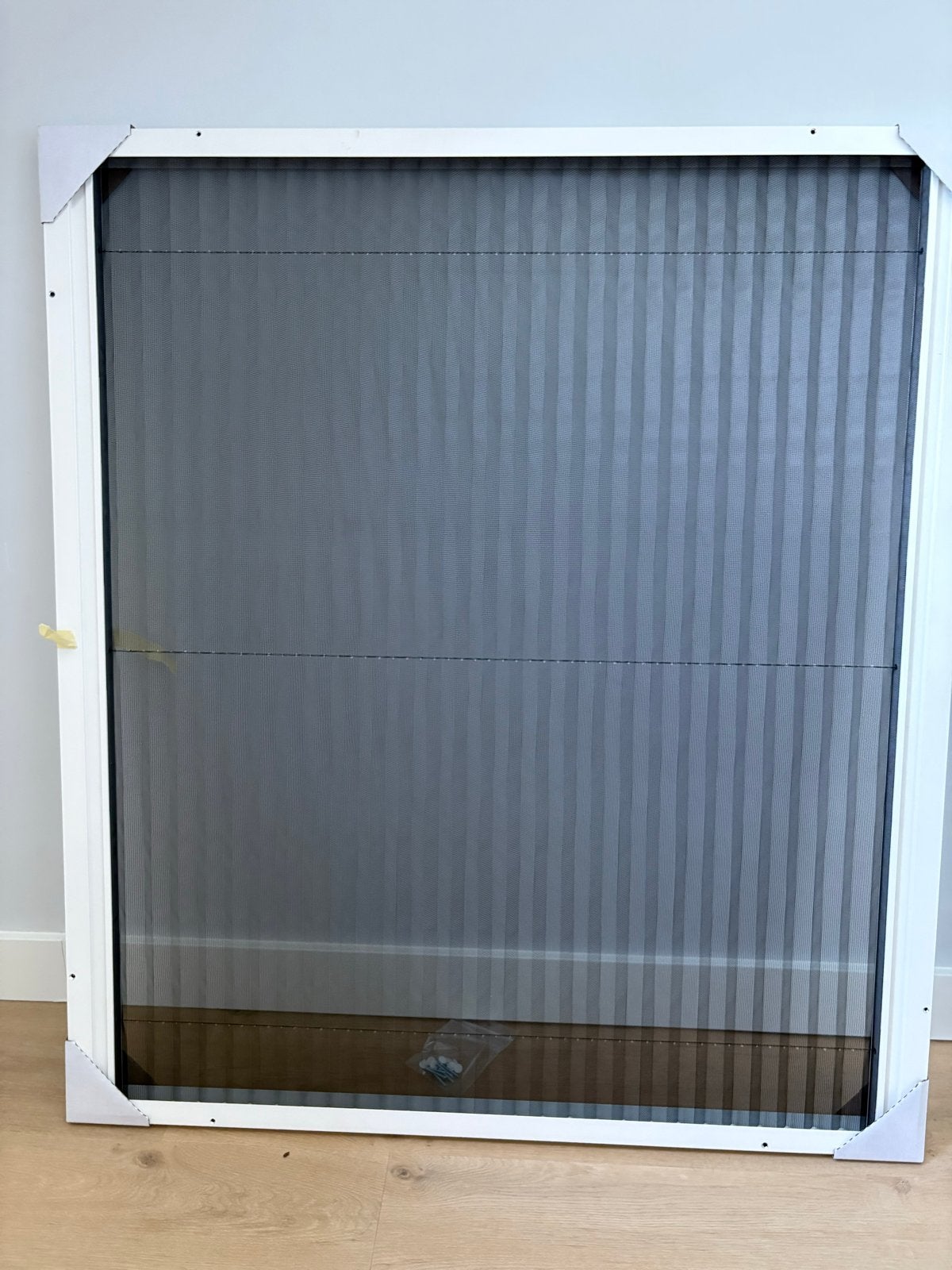 plissé hor ral9010- Nieuw, Doe-het-zelf en Verbouw, Deuren en Horren, Ophalen, Kunststof, 80 tot 100 cm, Hordeur