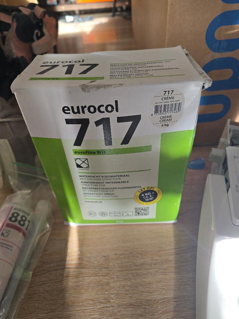 Eurocol 717 eurofine WD creme voegmiddel nieuw, Doe-het-zelf en Verbouw, Tegels, Ophalen, Overige materialen, Overige typen, Nieuw