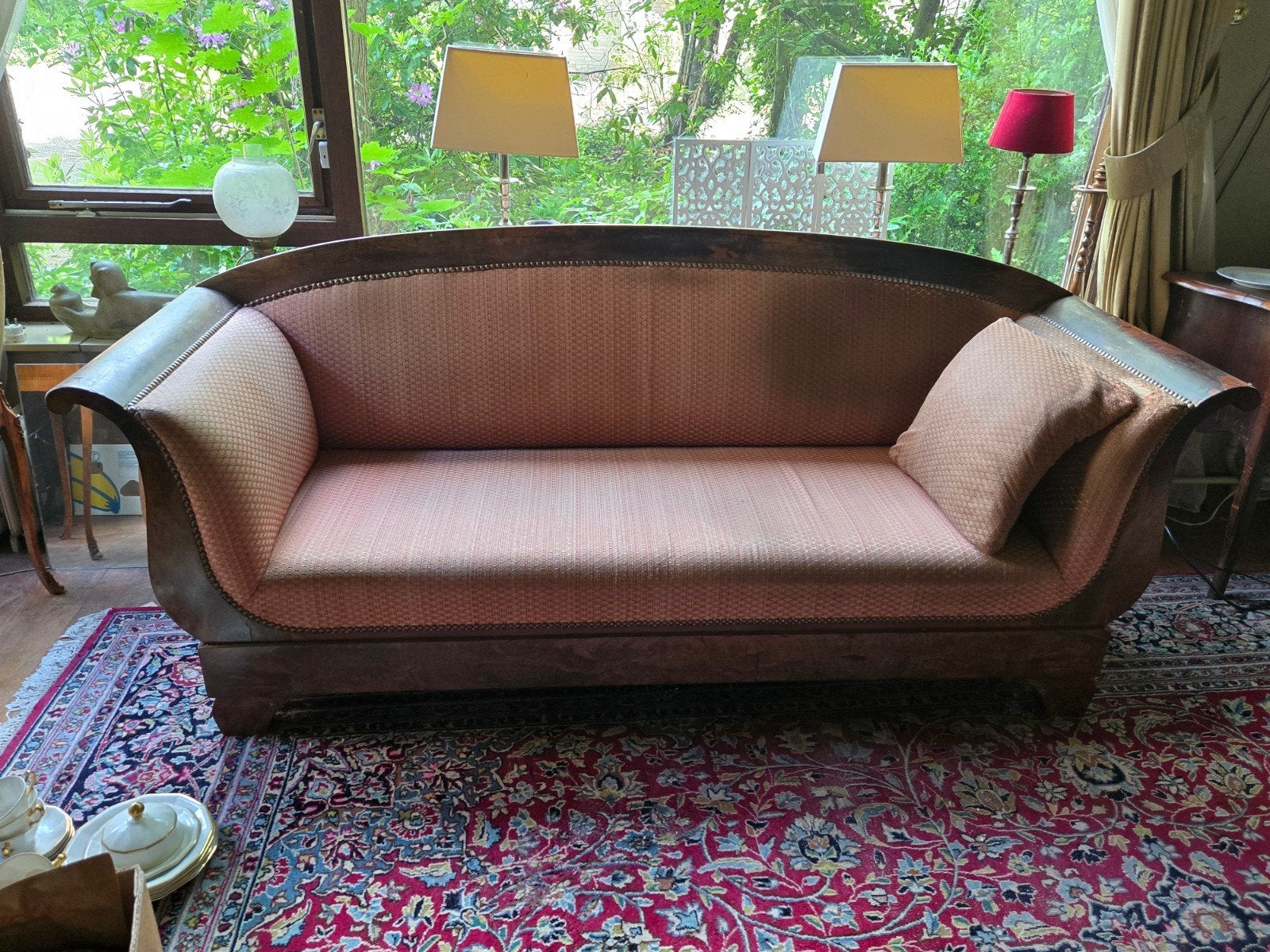 Antieke Biedermeier bank - heeft liefde nodig, Antiek en Kunst, Antiek | Meubels | Stoelen en Banken, Ophalen