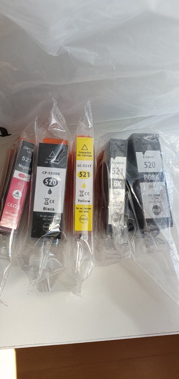 Canon en compatibele inktpatronen (520/521), Ophalen of Verzenden, Nieuw, Cartridge, Canon