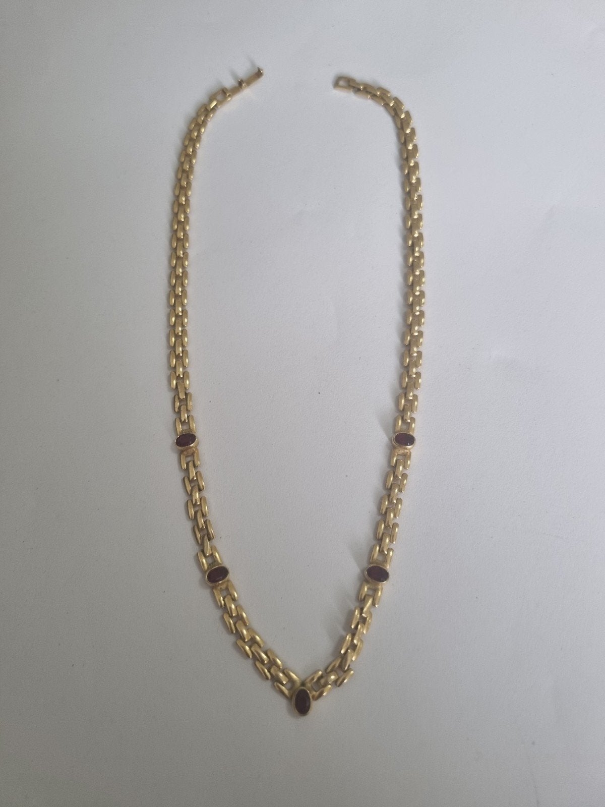 Leuke ketting/collier PL met stenen, Verzenden, Zo goed als nieuw, Overige materialen