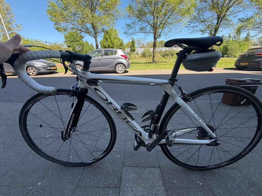 Racefiets Orbea onix t-48 small white black, Fietsen en Brommers, Fietsen | Racefietsen, Aluminium, Minder dan 49 cm, Zo goed als nieuw