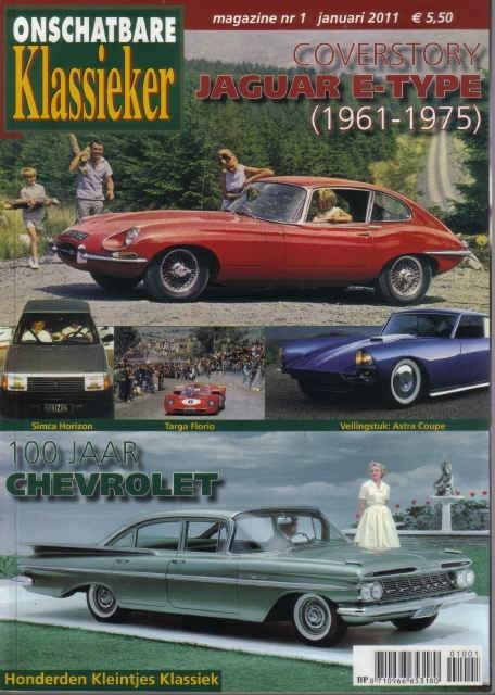OK 1 2011 : 50 jaar Jaguar E Type - Simca Horizon - VW 1600, Ophalen of Verzenden, Gelezen, Algemeen