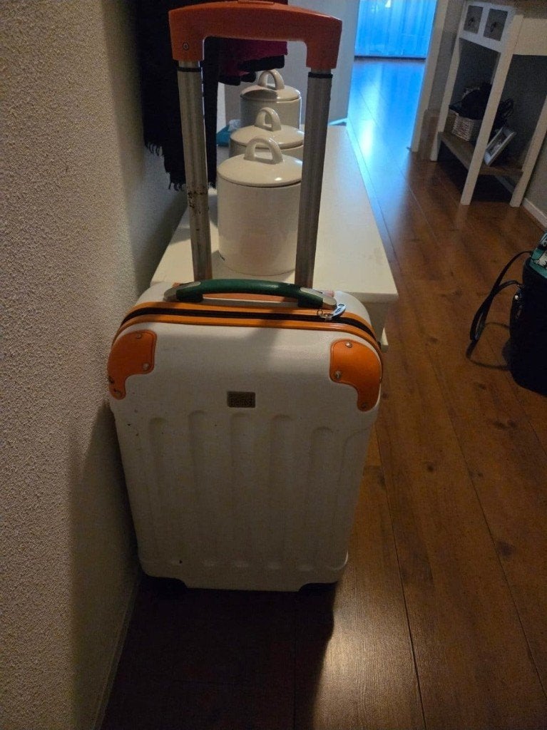 Postcodeloterij koffer, Gebruikt, 50 tot 60 cm, Hard kunststof, Ophalen