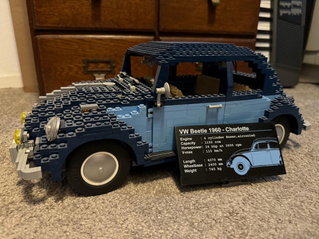 Lego VW Beetle 1960 Charlotte Volkswagen 10187, Ophalen of Verzenden, Zo goed als nieuw
