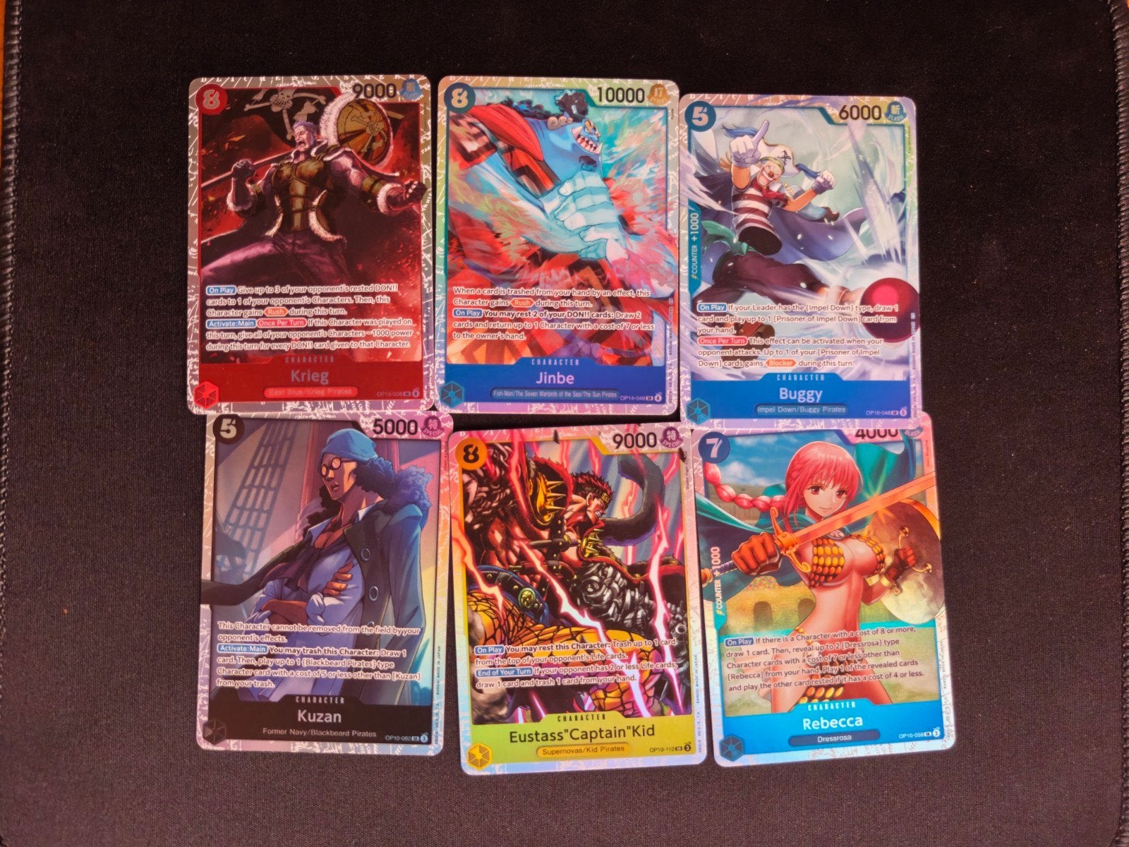 One piece TCG - Meerdere SR en SEC, Ophalen of Verzenden, Zo goed als nieuw, Meerdere kaarten