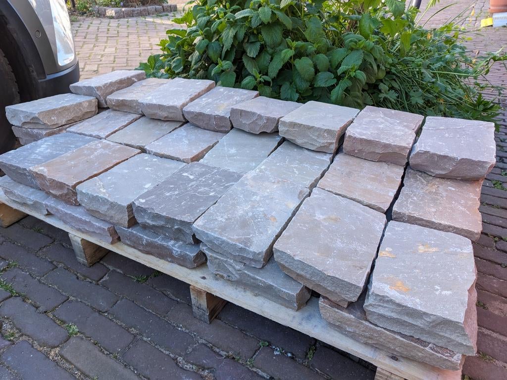 Kandla multi color stenen, goed voor 2m, Tuin en Terras, Tegels en Klinkers, Ophalen