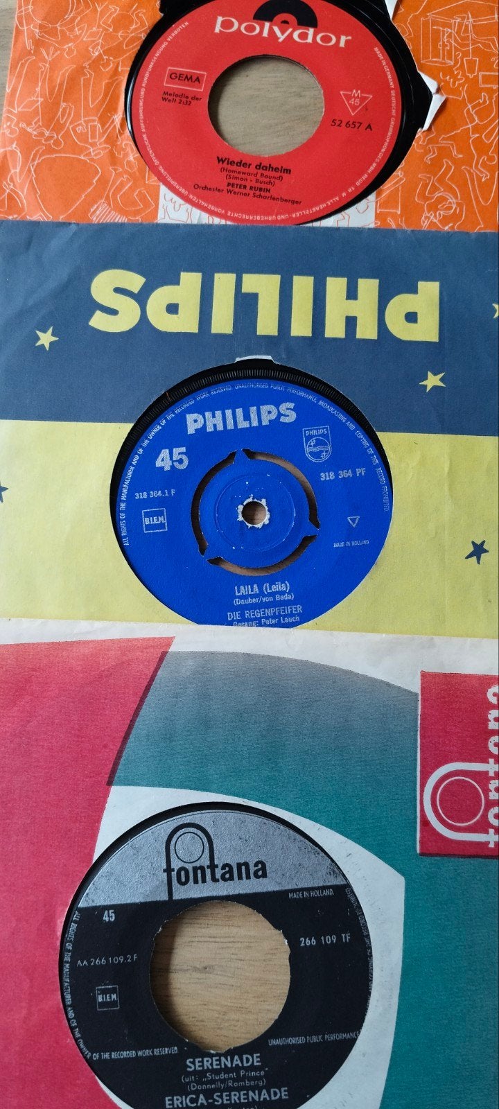 Singels vinyl., Ophalen of Verzenden, Gebruikt, Overige formaten, Levenslied of Smartlap