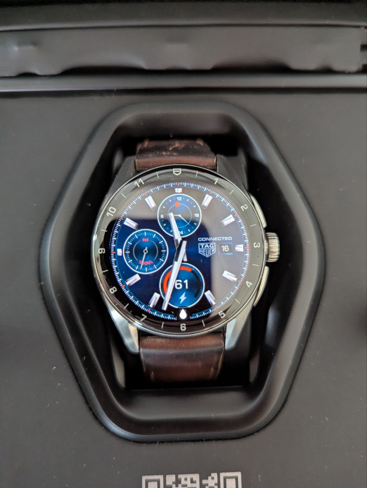 Tag Heuer Connected calibre E4, Ophalen, Zwart, Zo goed als nieuw, Tag Heuer