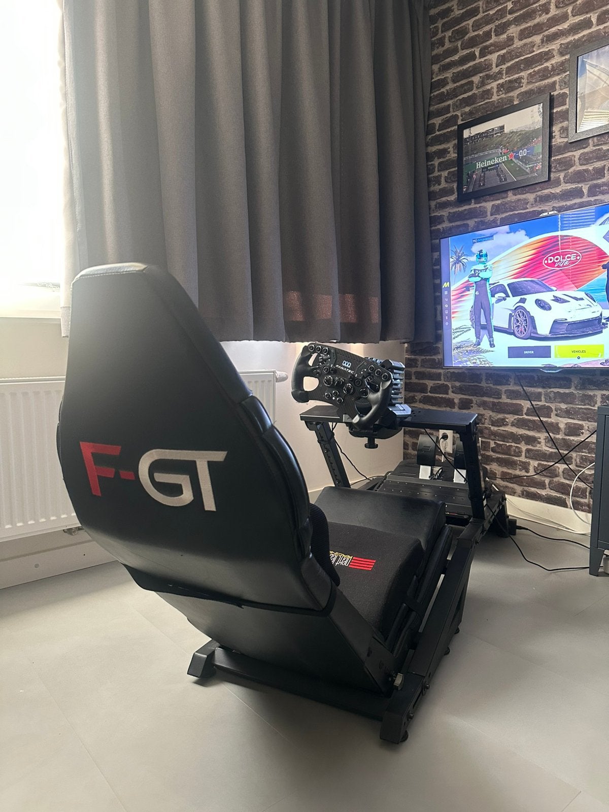 Fanatec gt dd pro met f-gt racecockpit, Computers en Software, Joysticks, Ophalen, Zo goed als nieuw