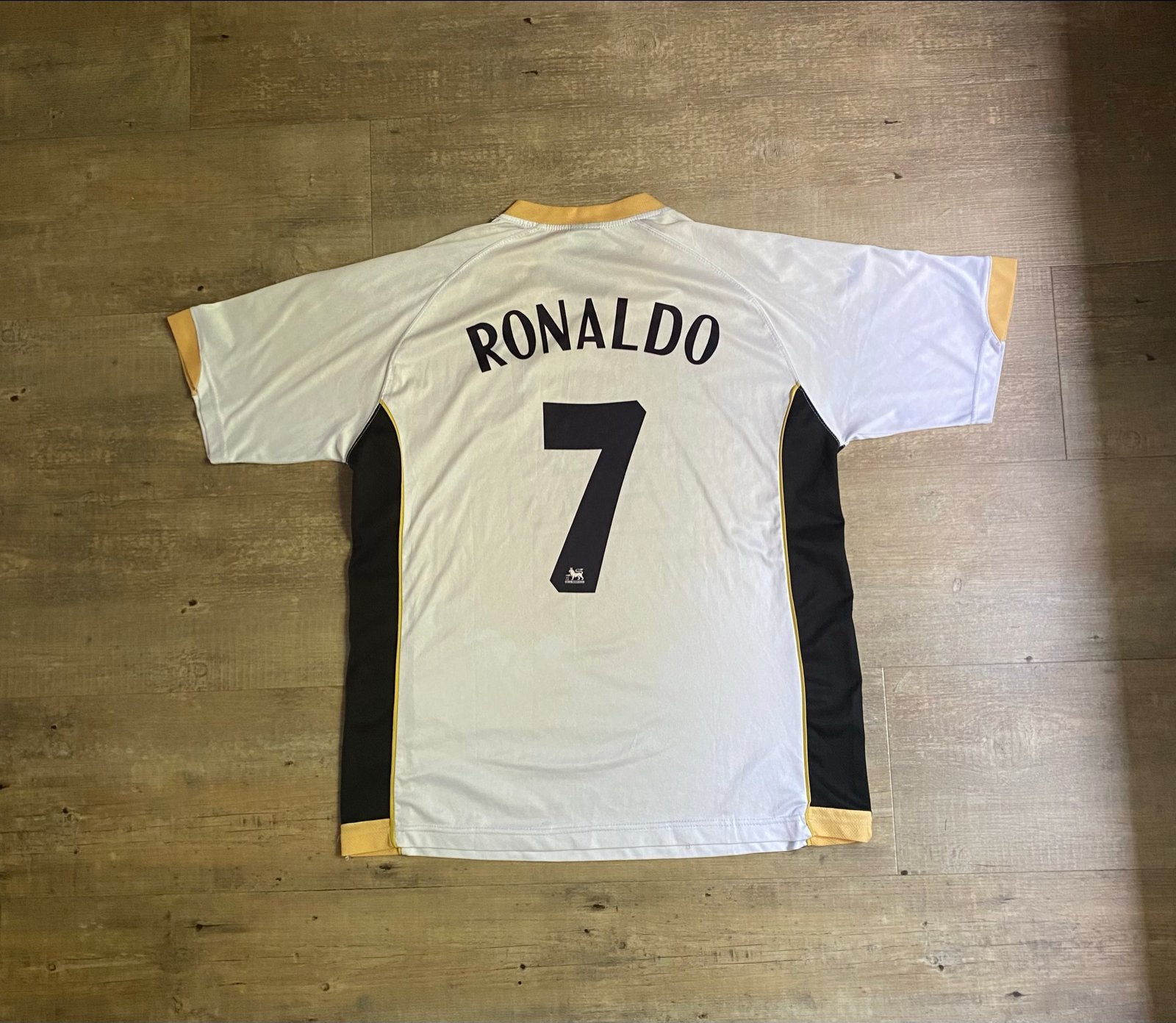 Manchester United Ronaldo #7 Thuisshirt AIG, Maat L, Ophalen of Verzenden, Gebruikt, Shirt