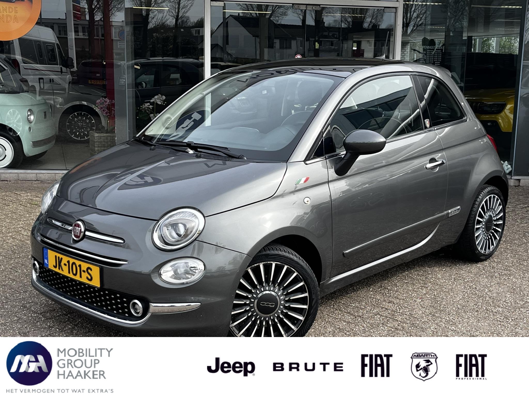 Fiat 500 0.9 TwinAir Turbo Lounge Automaat | Cruise Control, Auto's, Stof, Gebruikt, Origineel Nederlands, Bedrijf