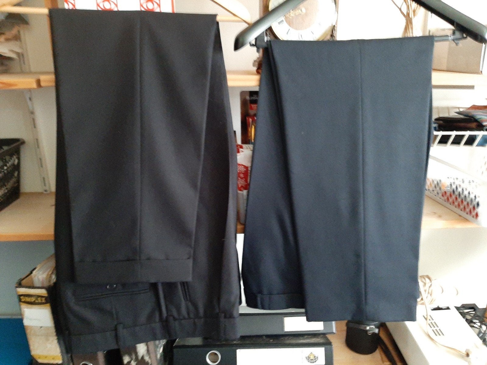2 st. Nette chique herenpantalons. Kleur zwart maat 50/52, Kleding | Heren, Broeken en Pantalons, Onbekend, Zwart, Overige maten
