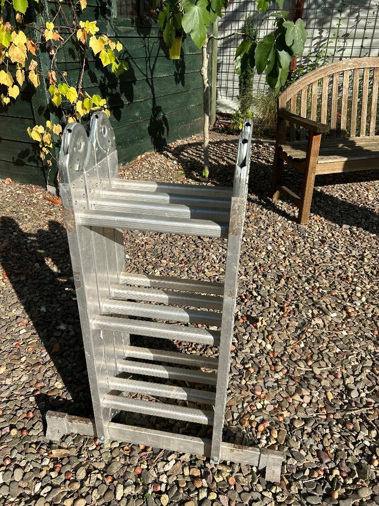 Excelsior vouwladder 4x3, Ophalen, Gebruikt, Ladder, Opvouwbaar of Inschuifbaar