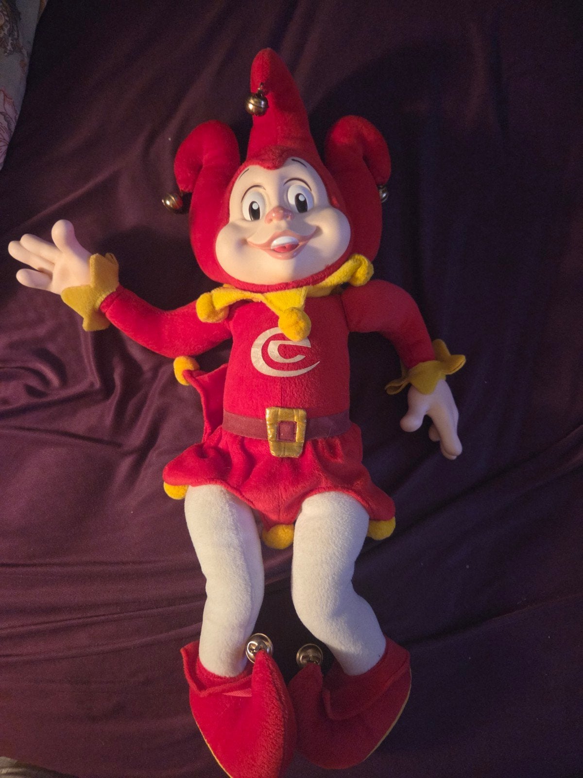 Vintage Efteling Pardoes knuffel met belletjes, Verzamelen, Ophalen of Verzenden, Beeldje of Poppetje