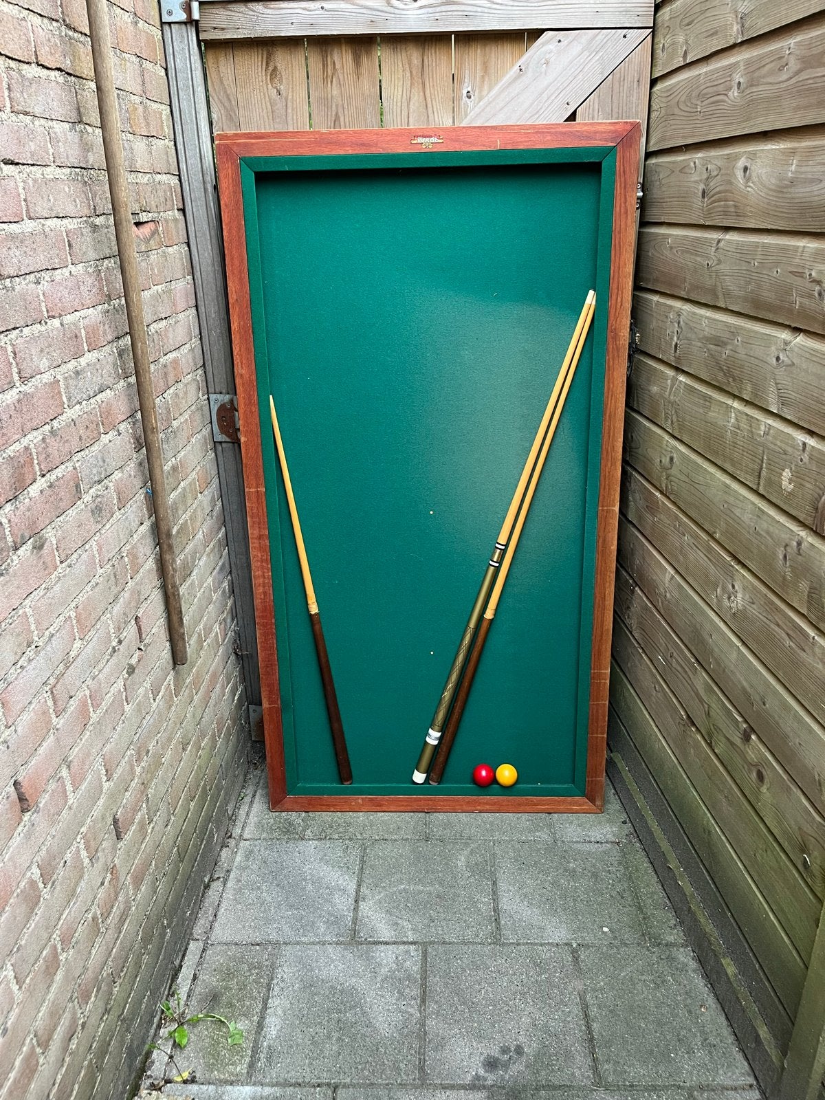 Royal Holland Biljarttafel met keuen en ballen, Ophalen, Gebruikt, Biljarttafel