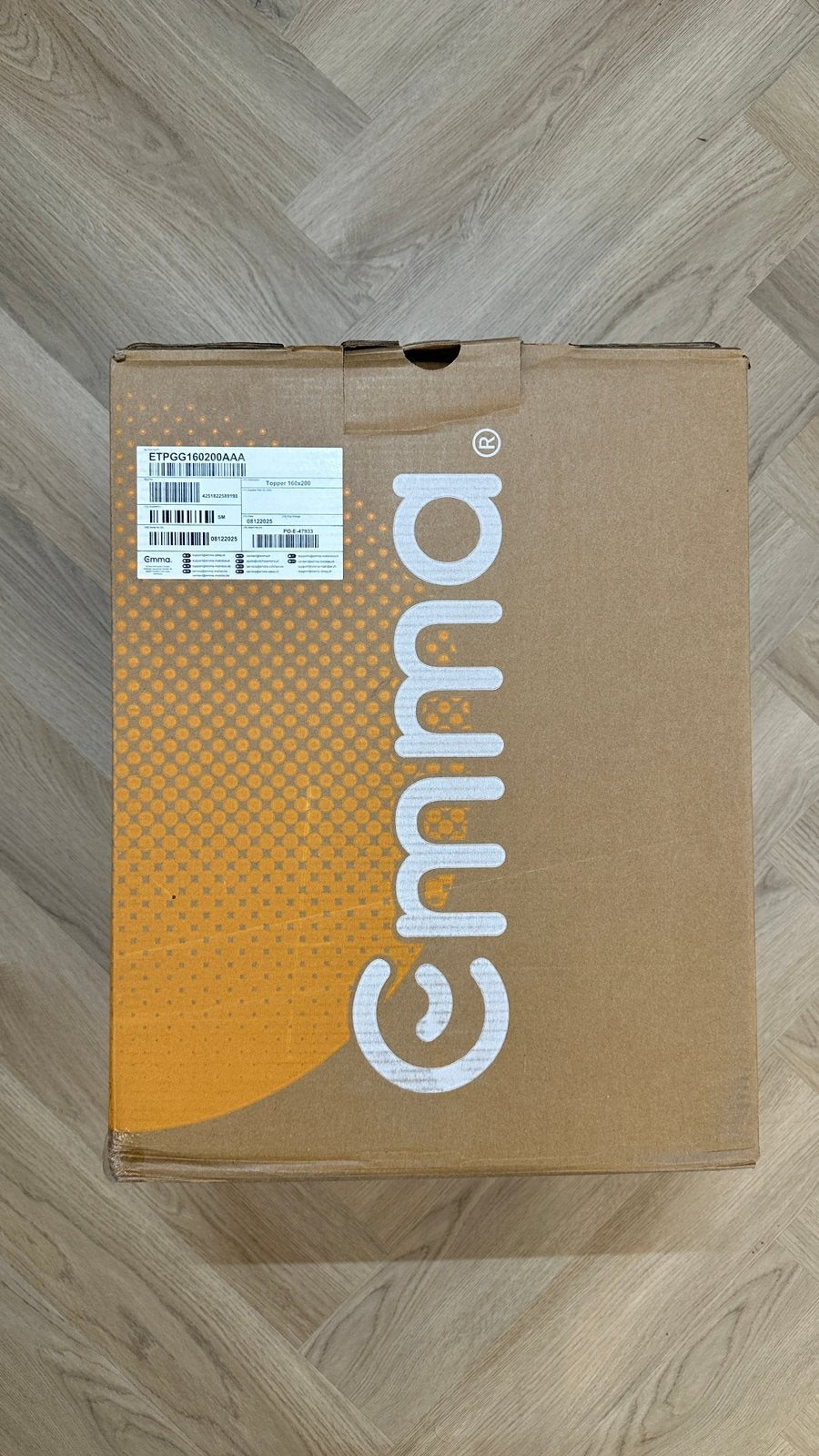 Emma Sleep TOPPER 160x200 AirGrid, Ophalen, Tweepersoons, Zo goed als nieuw, Grijs