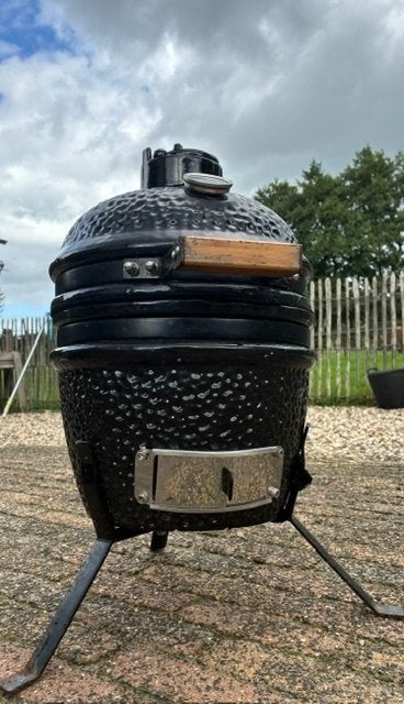 Compacte Kamado BBQ incl. beschermhoes, Ophalen, Gebruikt