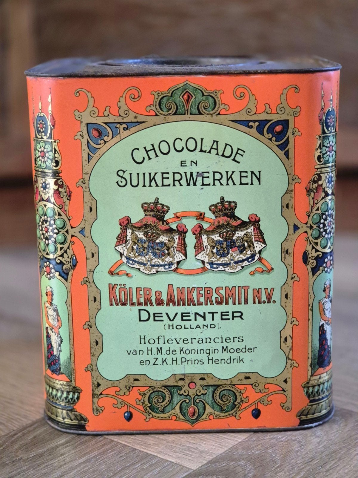 Koler & Ankersmit Deventer Chocolade Suikerwerken blik, Verzamelen, Blikken, Ophalen of Verzenden, Gebruikt, Overige