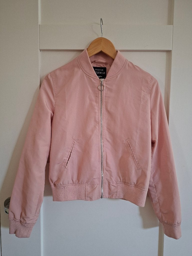 bomberjack, Outerwear. Oud roze. Mt S. Gevoerd. Lengte 55 cm, Kleding | Dames, Maat 38/40 (M), Ophalen of Verzenden, Zo goed als nieuw