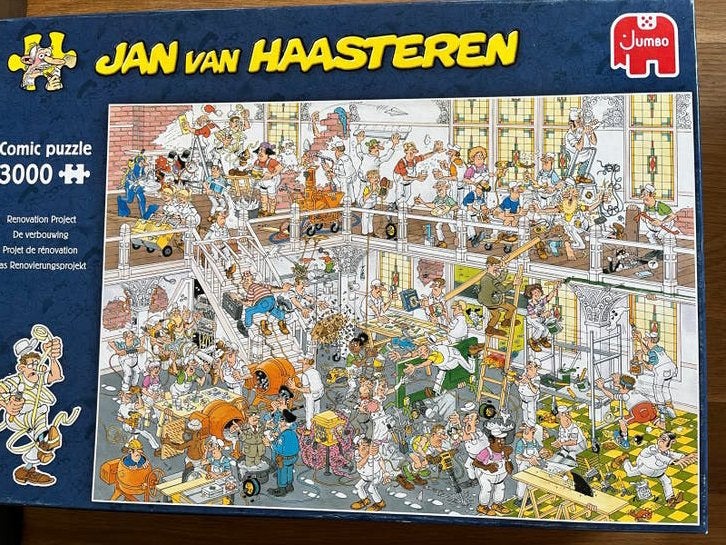 Puzzels Jan van Haasteren en Heye, Hobby en Vrije tijd, Denksport en Puzzels, Ophalen, Meer dan 1500 stukjes, Gebruikt, Legpuzzel