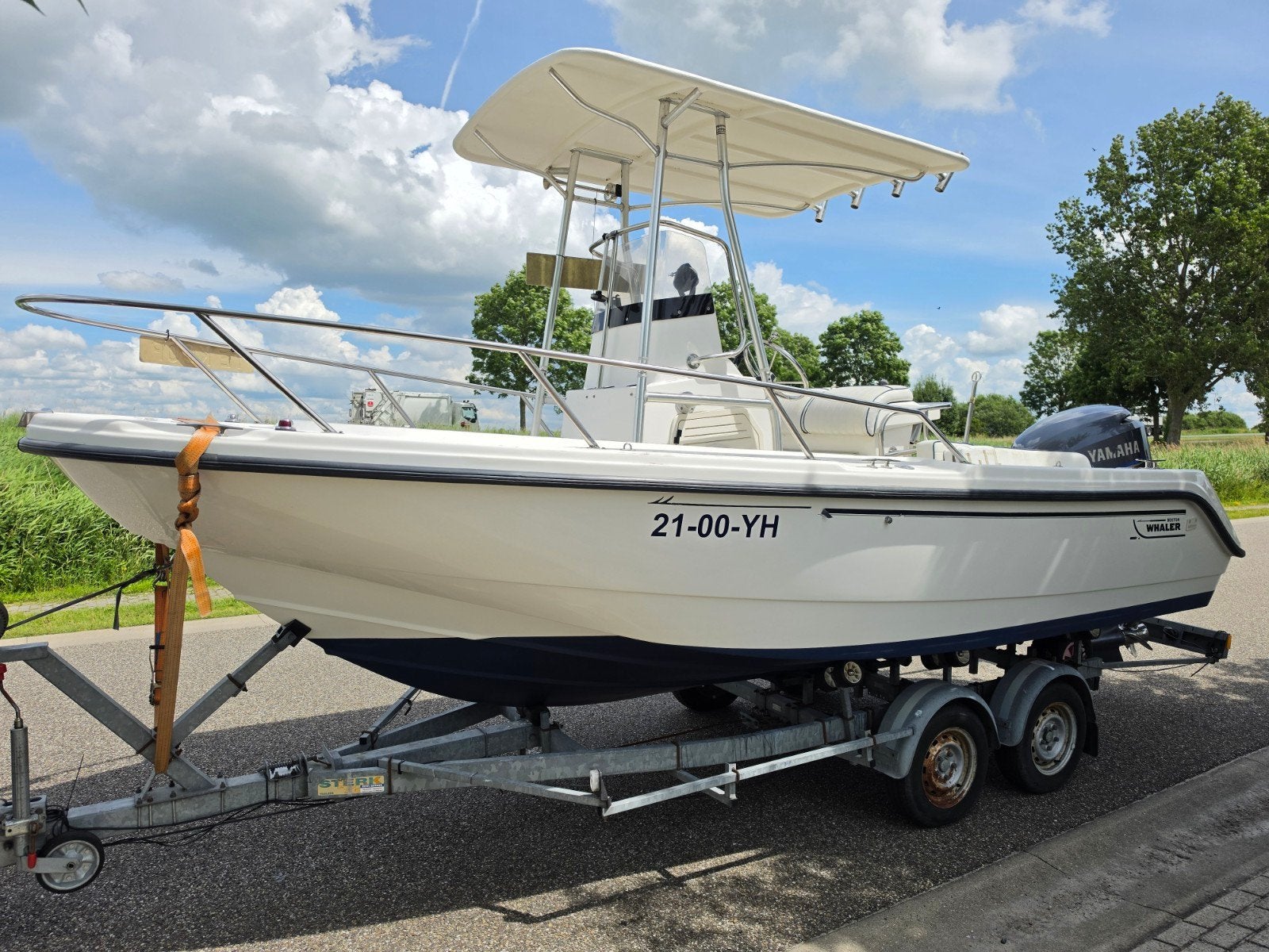 Boston Whaler 18 outrage 225pk, 70 pk of meer, Gebruikt, Binnenboordmotor, 225 pk