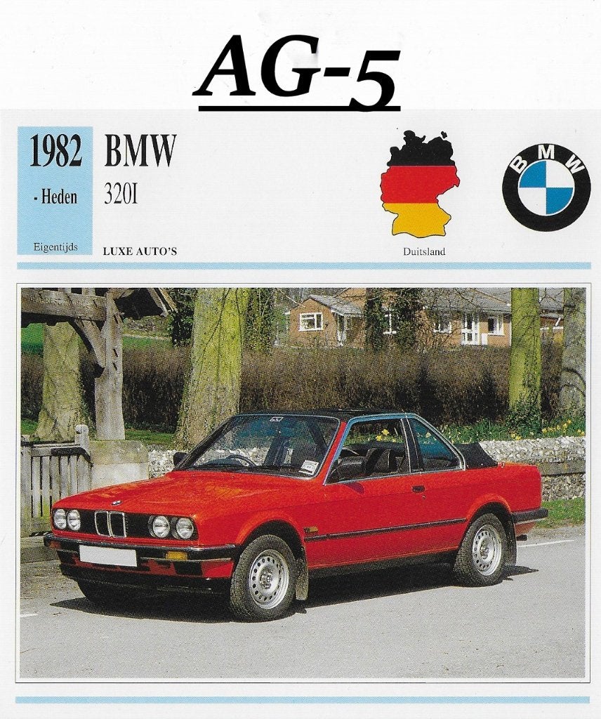 Ag5 autokaart bmw 320i ( 1982 )  m, Ophalen of Verzenden, Zo goed als nieuw, Auto's