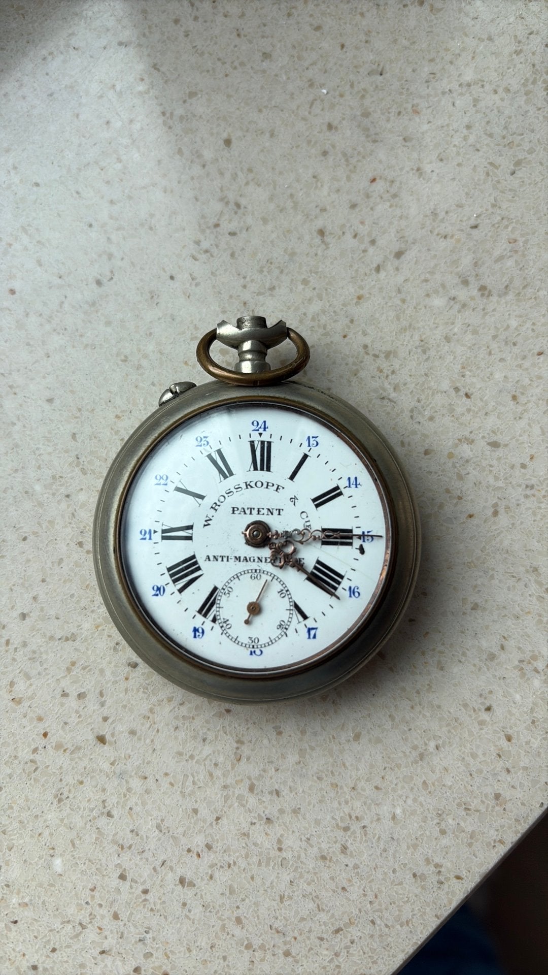 H. Rosskopf&Co Patent zakhorloge, Ophalen, Staal, Overige merken