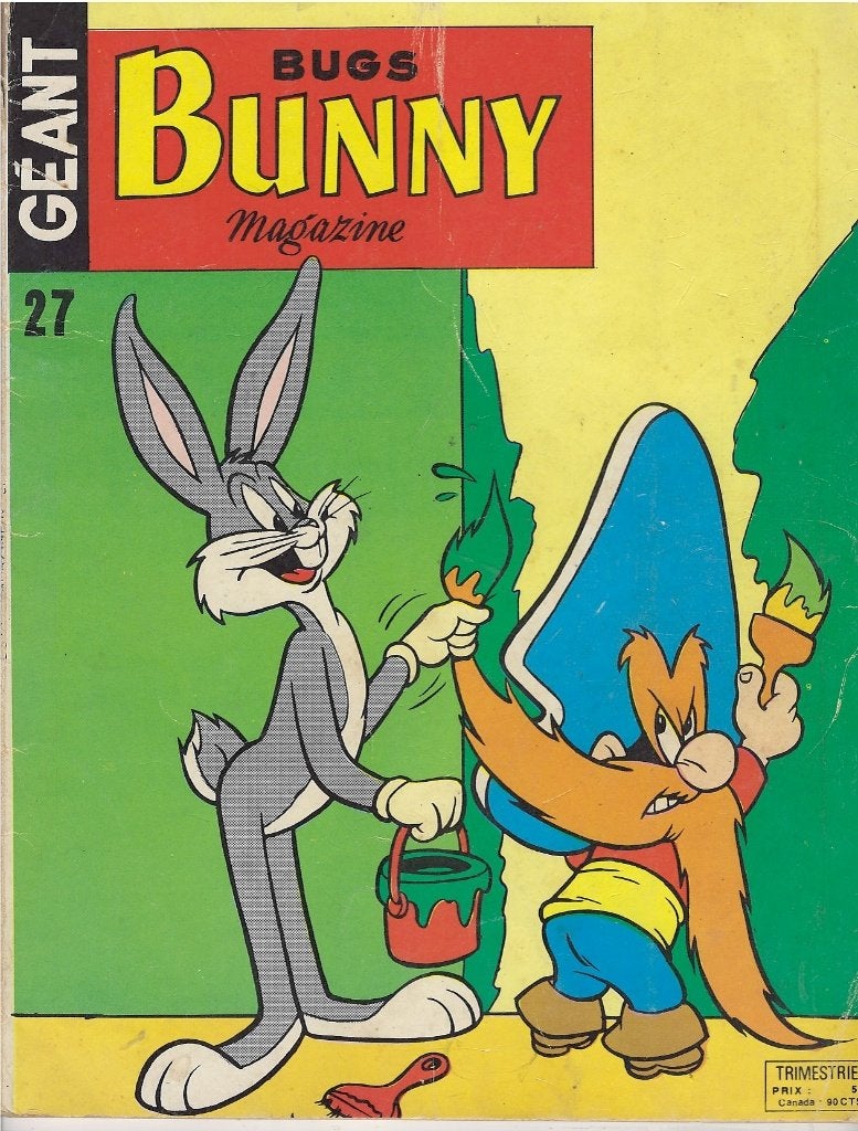 Bugs Bunny Géant Magazine #27 (Sagédition, 1976), Verzamelen, Ophalen of Verzenden, Looney Tunes, Gebruikt, Boek of Spel
