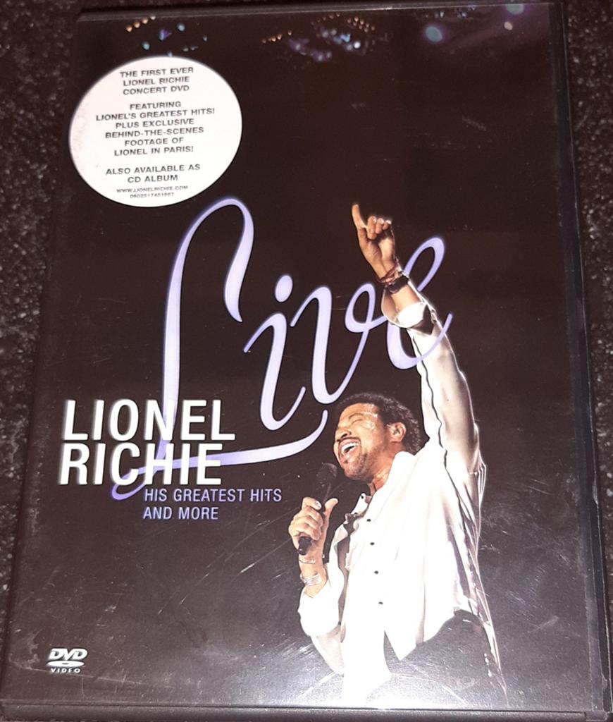 Lionel Richie live his greatest hits and more, Alle leeftijden, Ophalen of Verzenden, Zo goed als nieuw, Muziek en Concerten