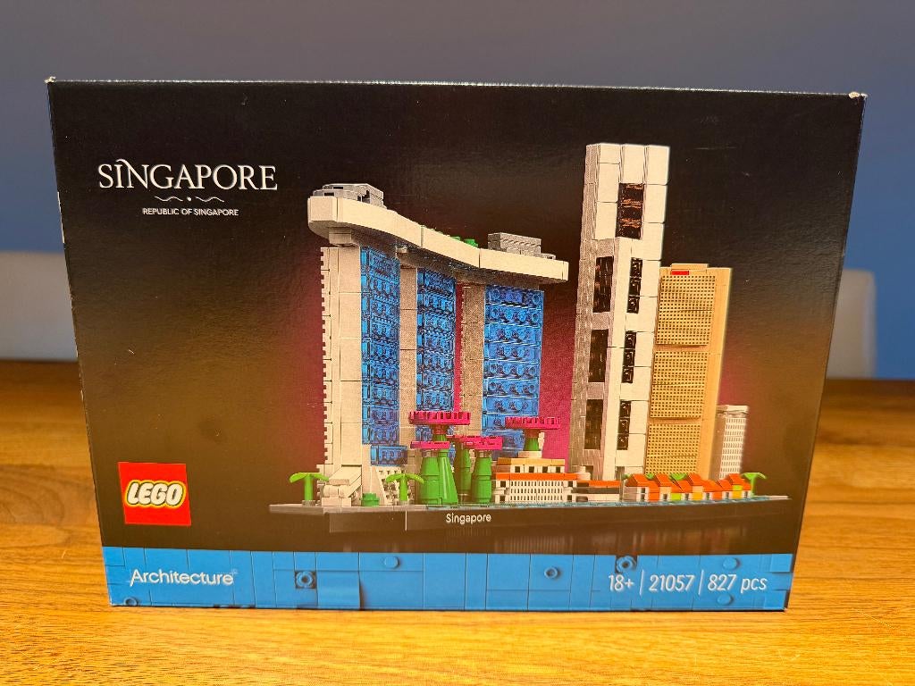 Lego 21057 Architecture Singapore, Kinderen en Baby's, Speelgoed | Duplo en Lego, Zo goed als nieuw, Lego, Complete set, Compleet